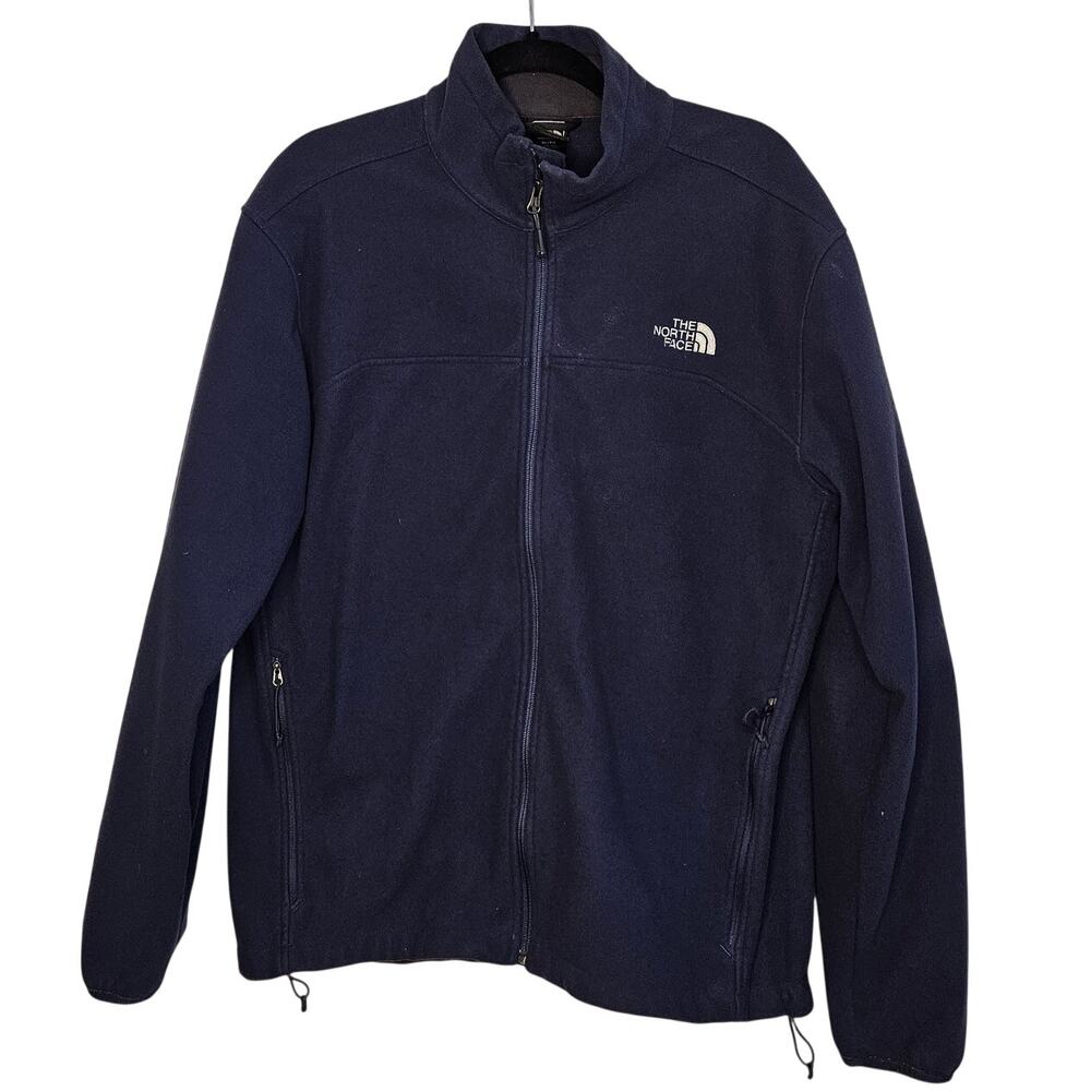 The North Face Mens Windfall Fleece navy full zip jacket size XL